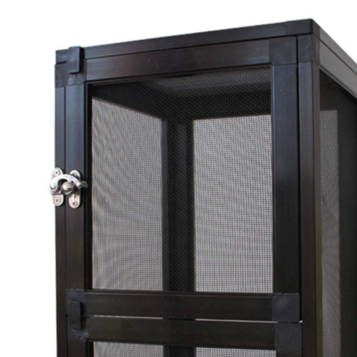 Black Aluminum Alloy Mesh Screen Habitat Cage B51466