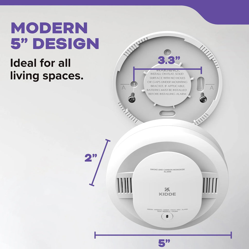 Smoke & Carbon Monoxide Alarm, Battery Powered Combo Detector I459