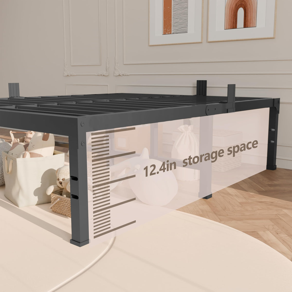 14 Inch Heavy Duty Metal Platform Bed Frame Full I9266