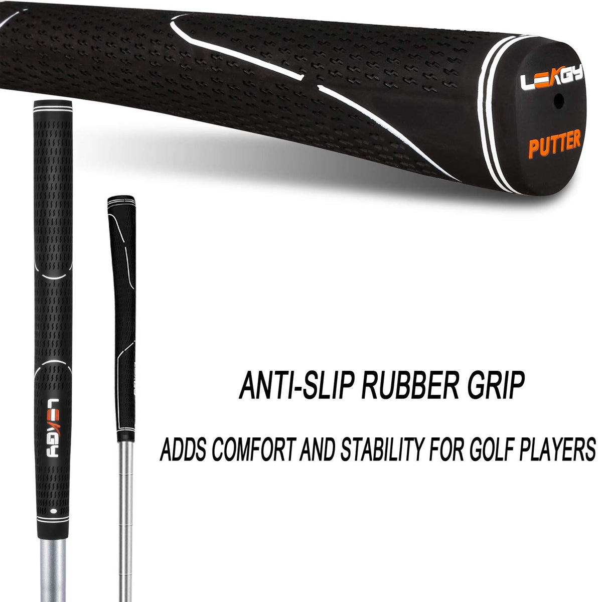 Golf Putter 35" Two-Way Head Rubber Grip Q539