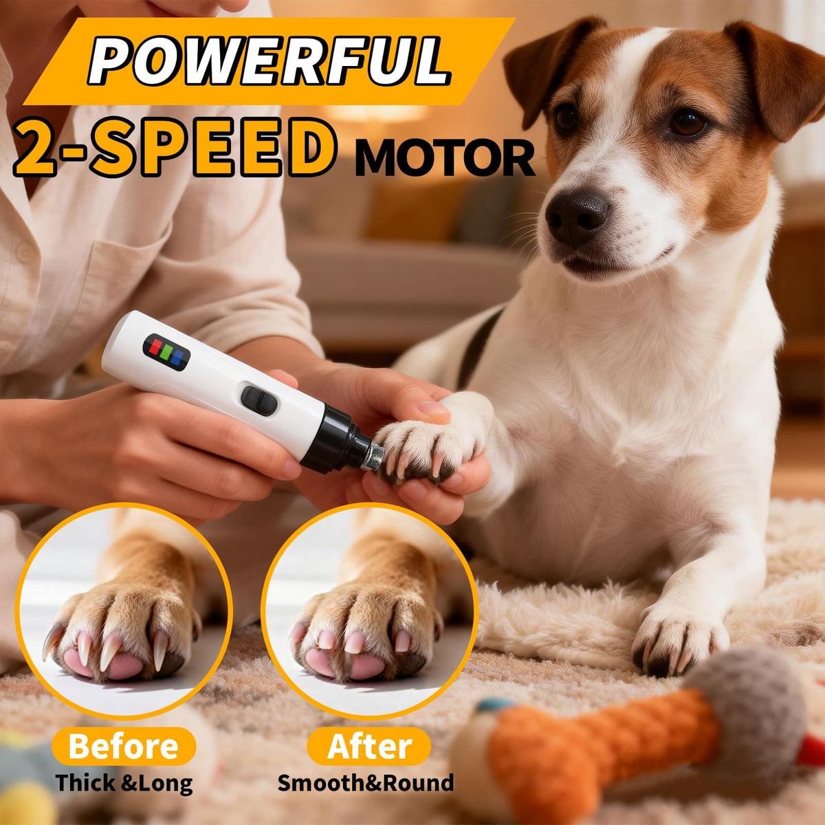 Dog Nail Grinder Rechargeable USB Charging W58856