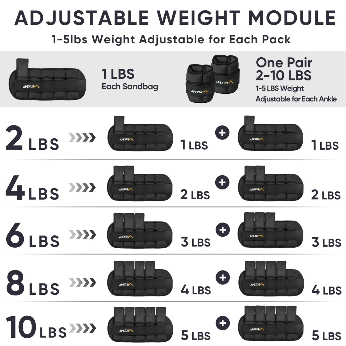 Adjustable Ankle Weights and Weighted Vest K66553