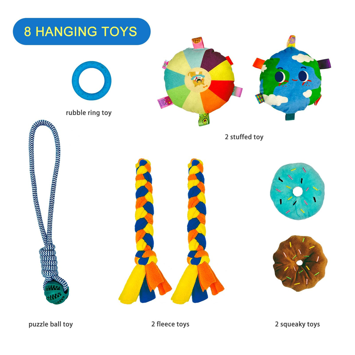 Puppy Play Gym with 8 Hanging Toys Z537