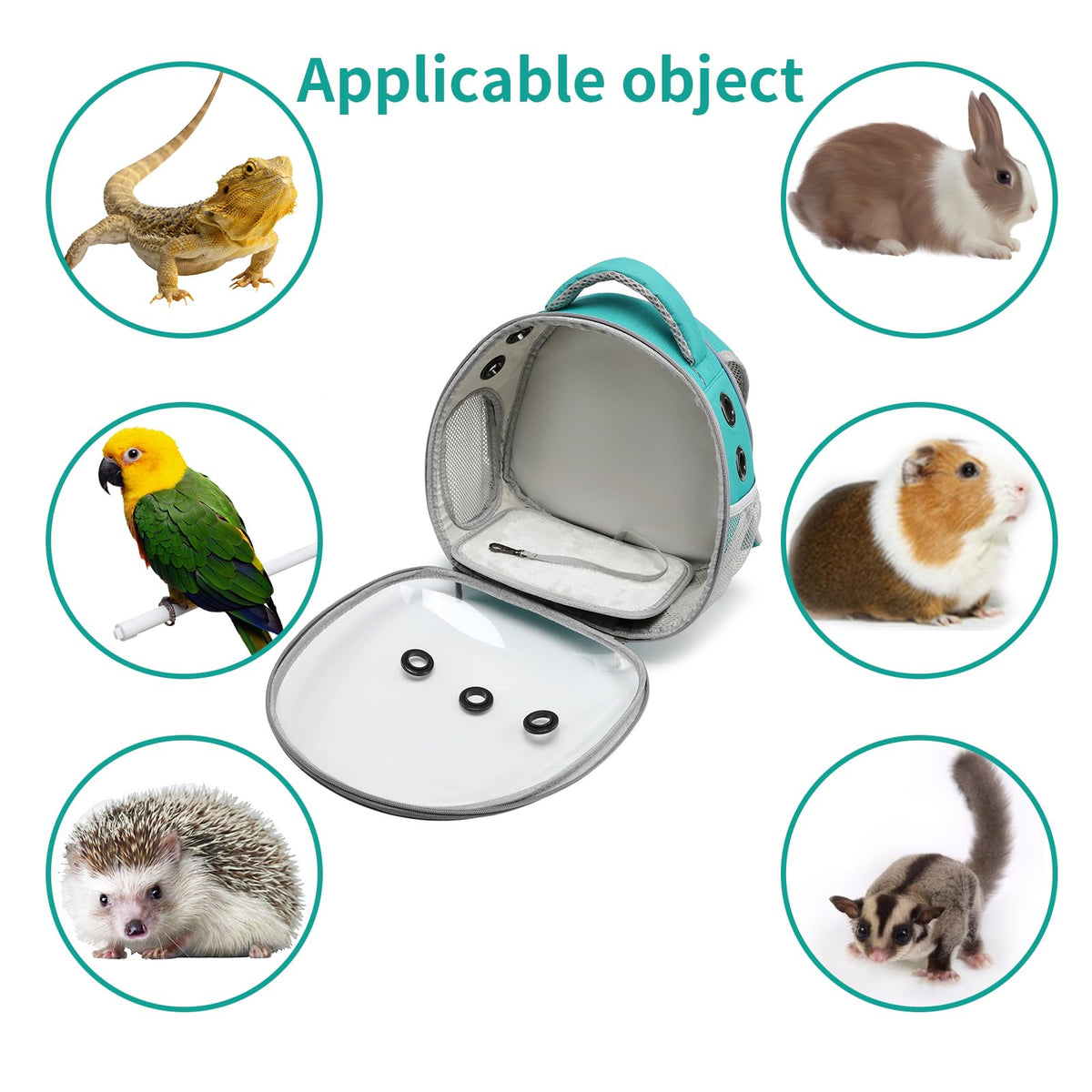 Portable Pet Backpack Carrier (Green) W6234
