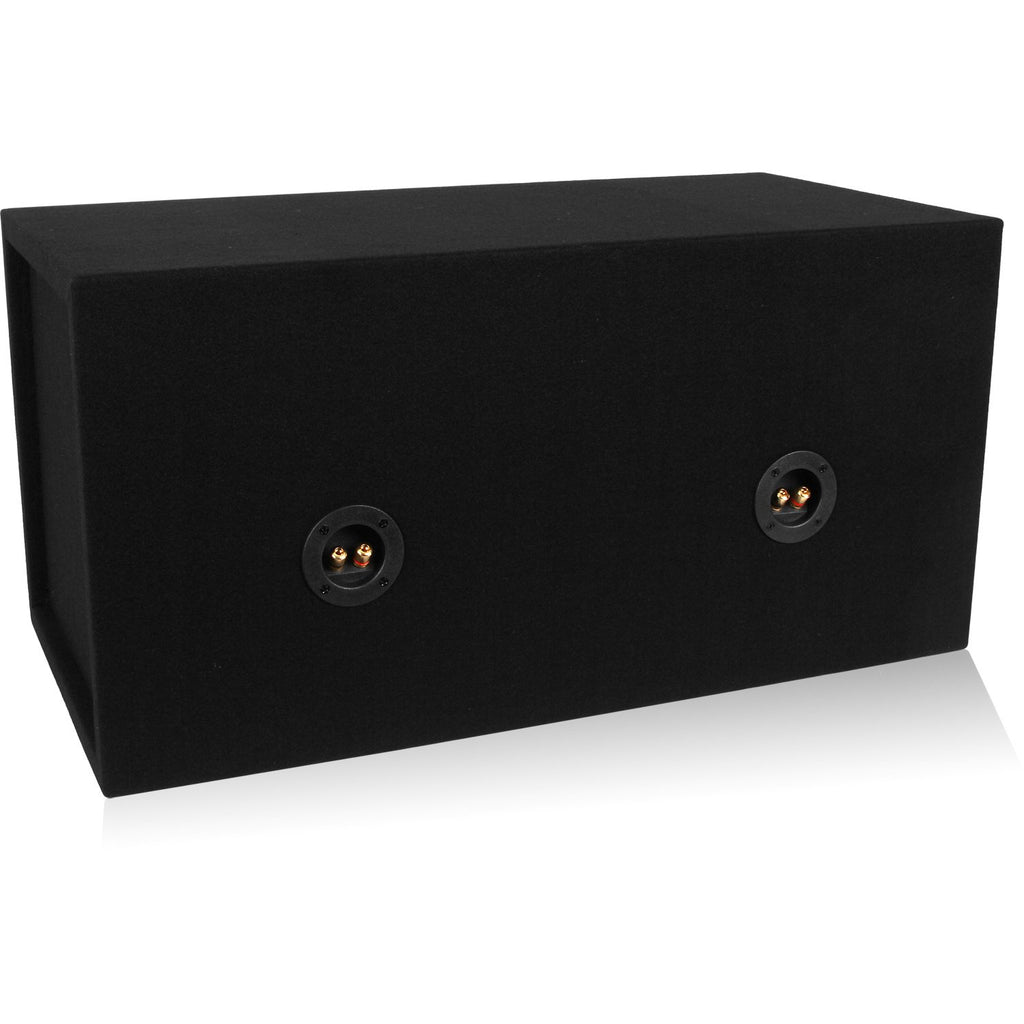 Dual 12-inch Sealed Car Subwoofer Box 3/4-inch MDF W8978