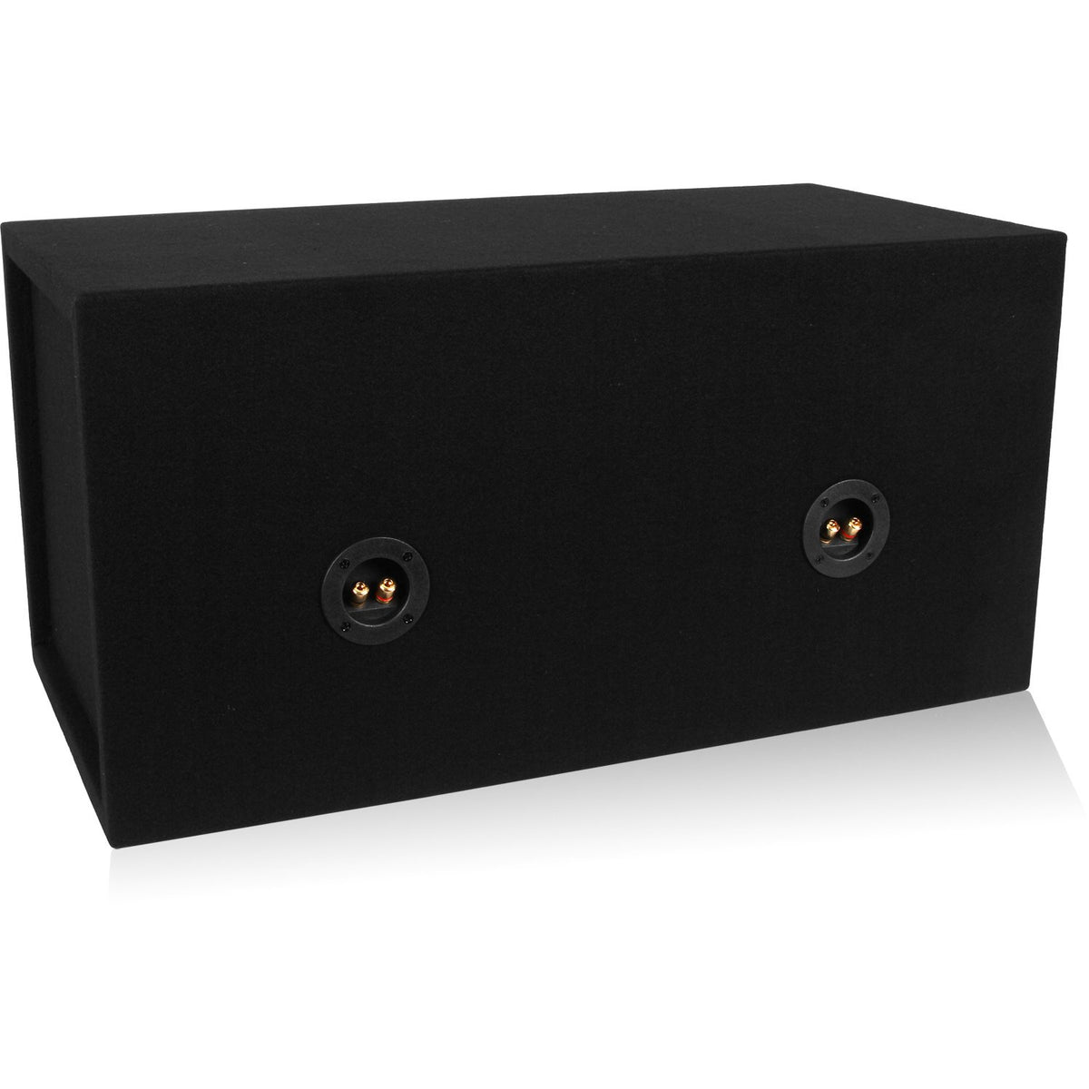 Dual 12-inch Sealed Car Subwoofer Box 3/4-inch MDF W8978