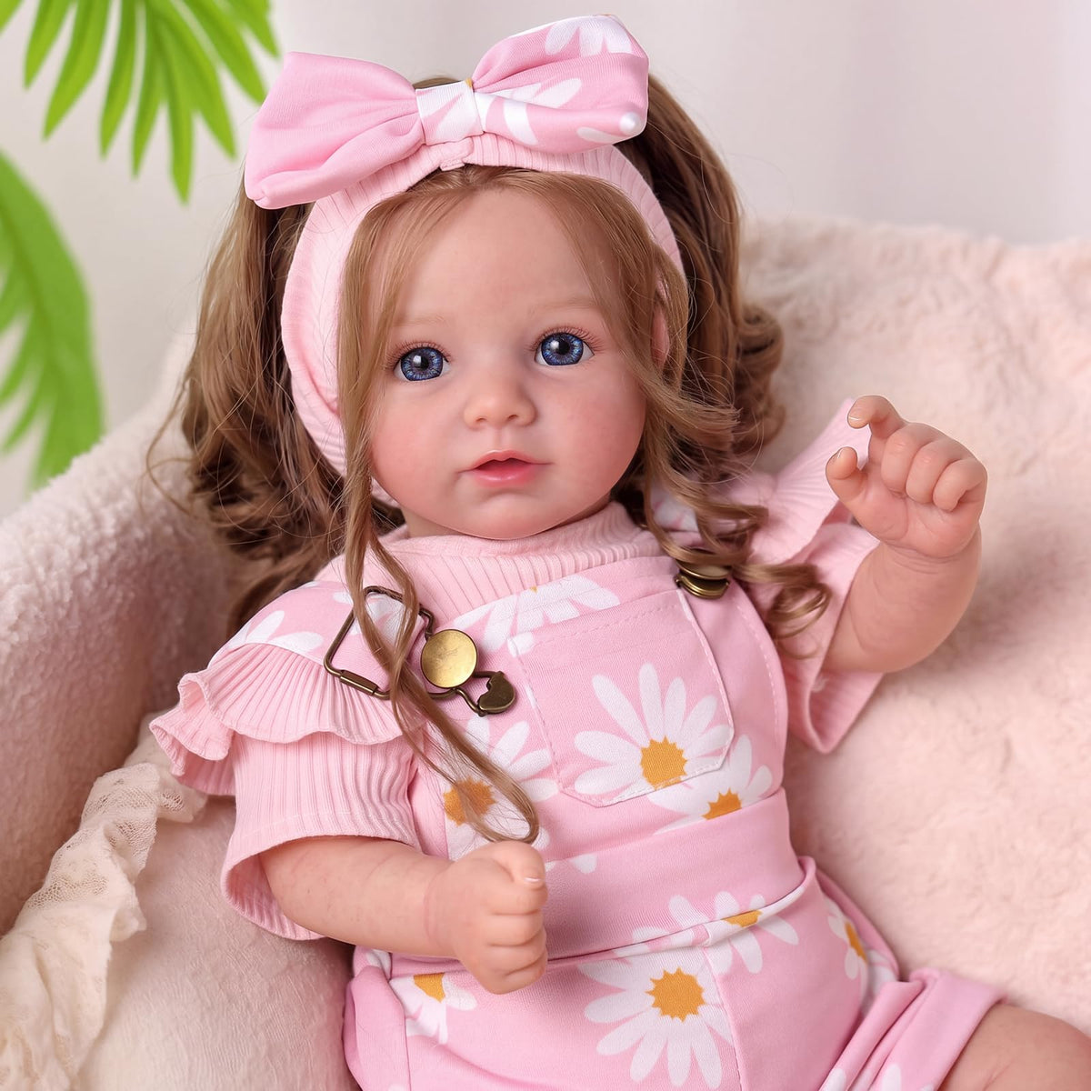 20inch Realistic Reborn Baby Dolls with Poseable Limbs Rooted Hair Y486726