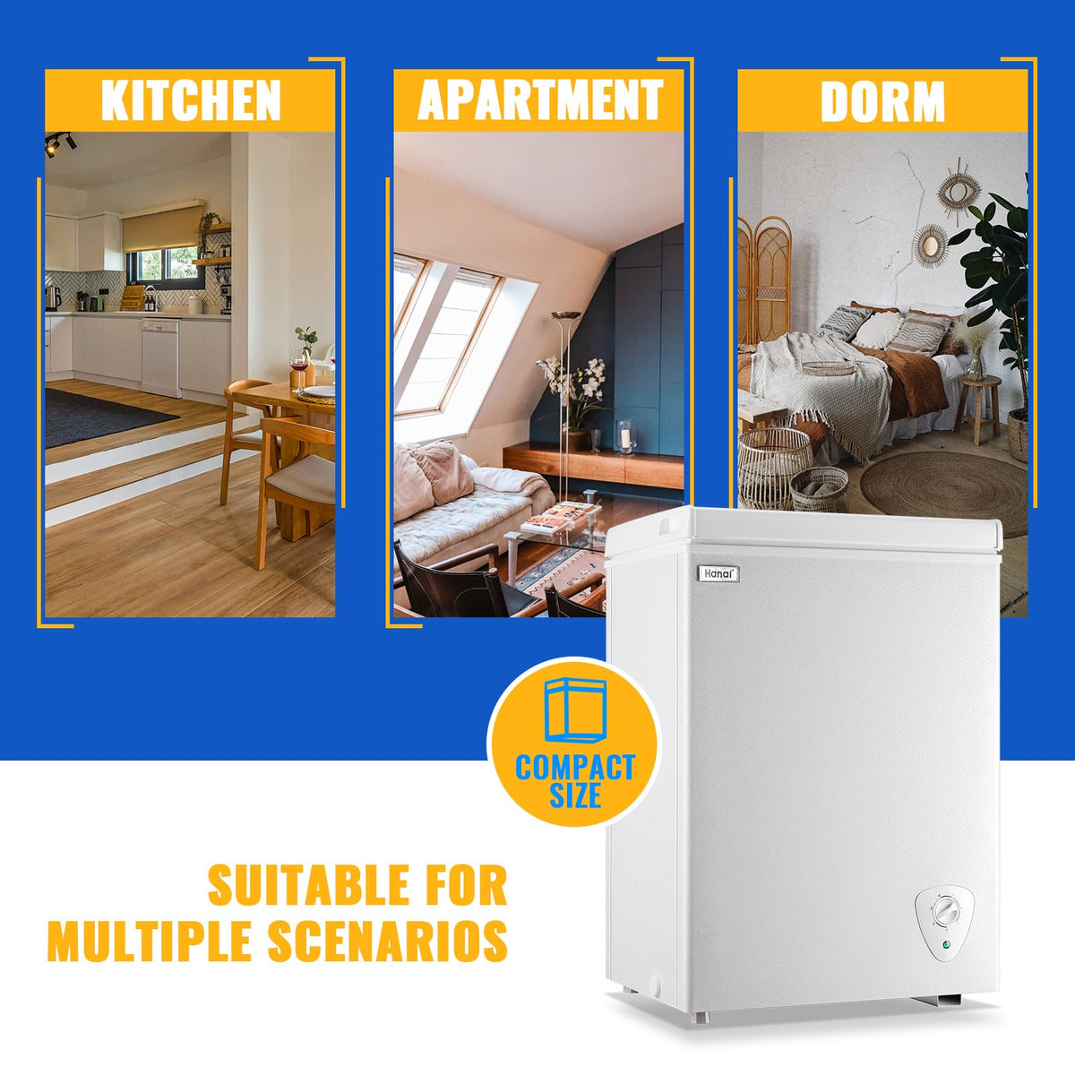 White 3.5 Cu.Ft Chest Freezer Q671