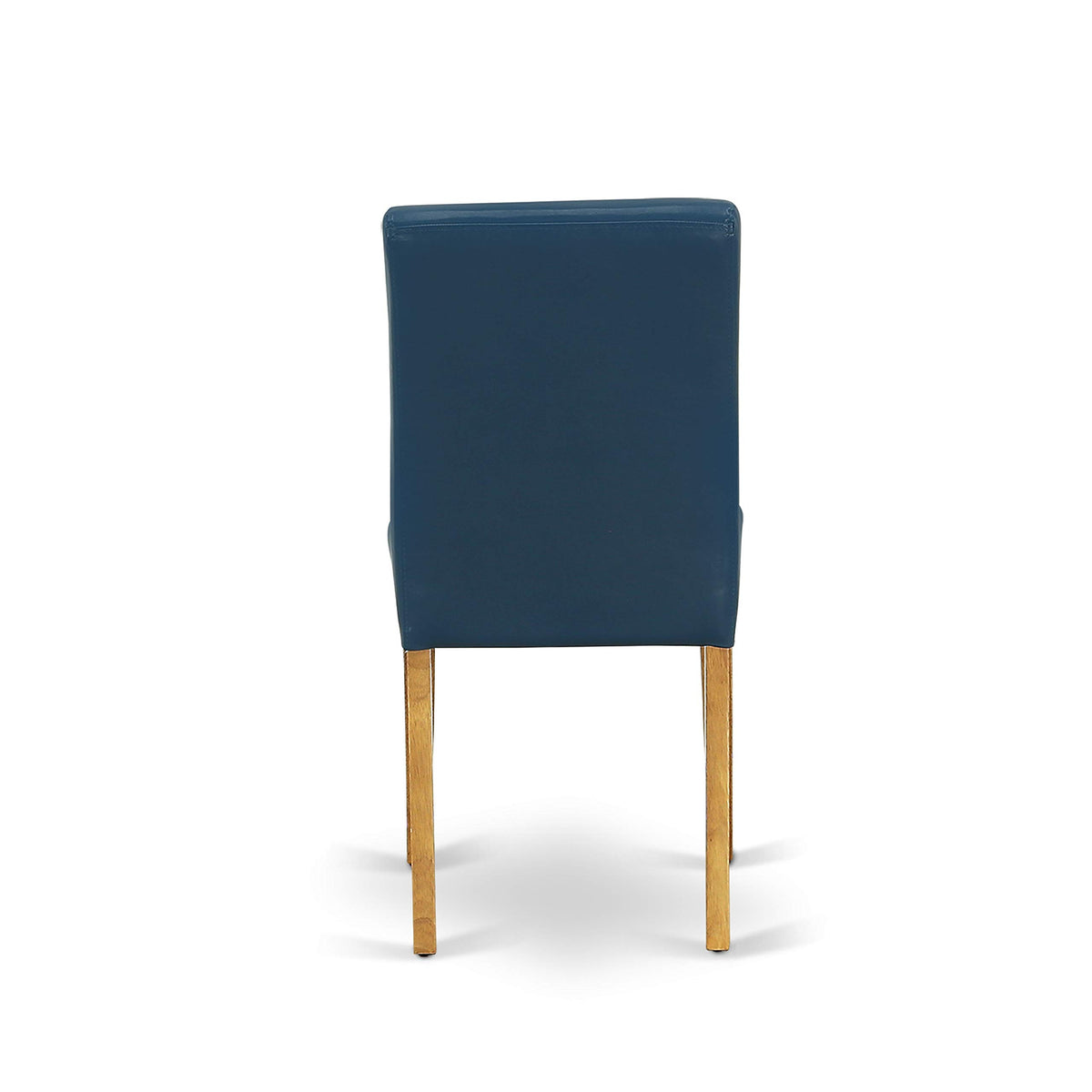 5 Piece Oak Dining Set with Dropleaf Table and 4 Blue Chairs L76910