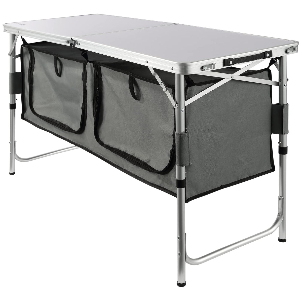 Folding Camping Cooking Table with Storage Organizer C20200