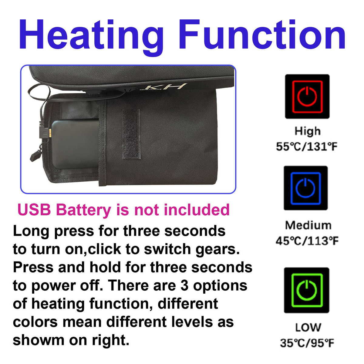 Black Thick Stadium Seat Cushion I244