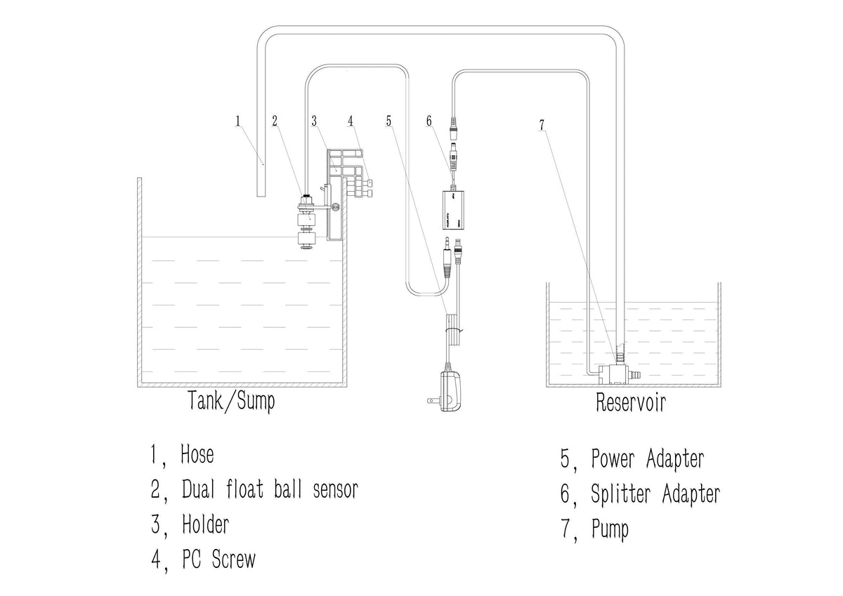 Aquarium Auto Top Off System with Pump T719167