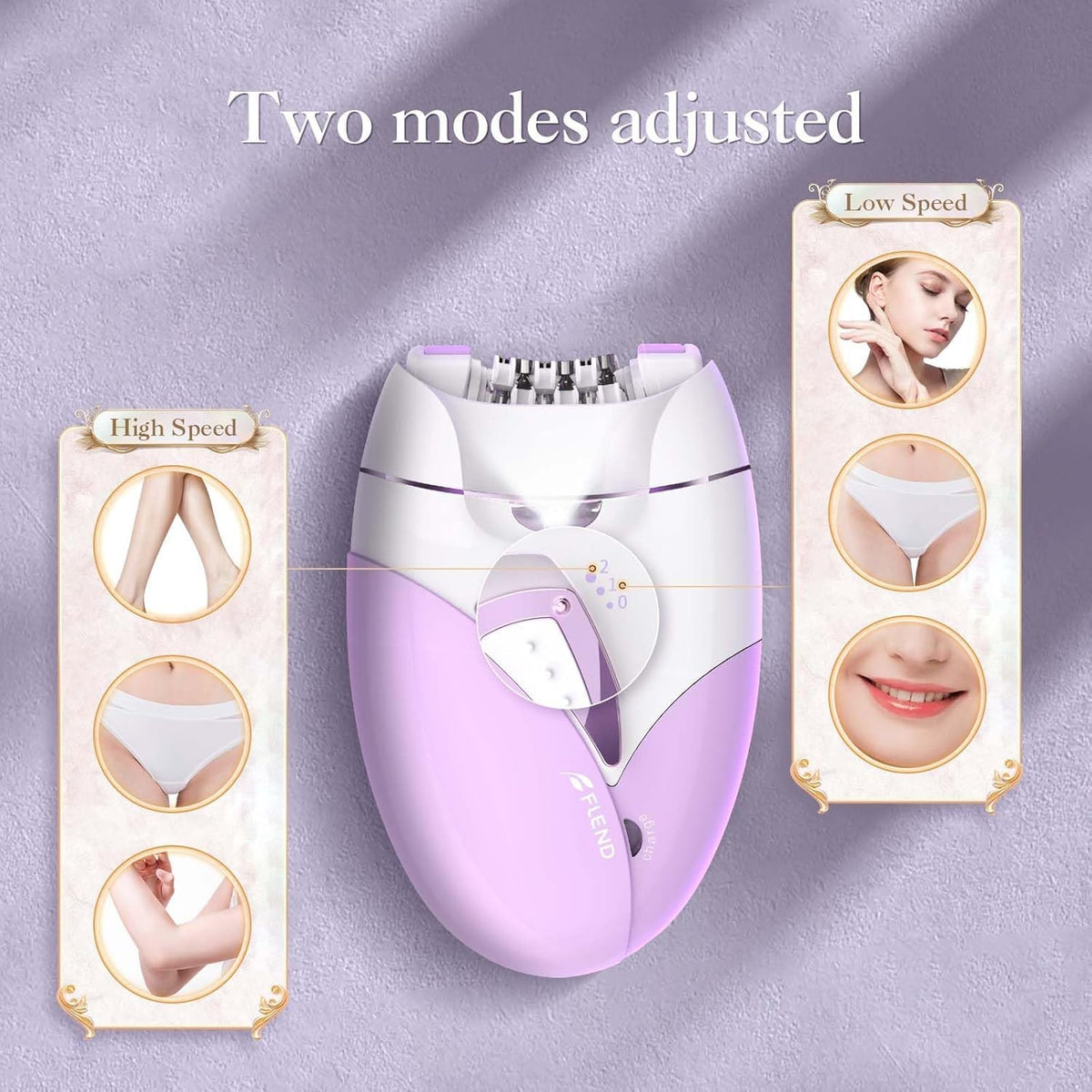 2-Speed Adjustable Epilator with 36 Tweezers T482731