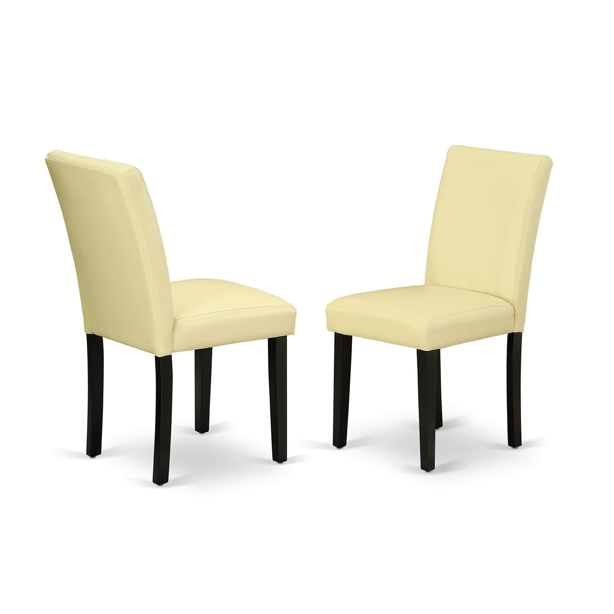 5 Piece Round Dining Table Set with Dropleaf and 4 Faux Leather Chairs I24344