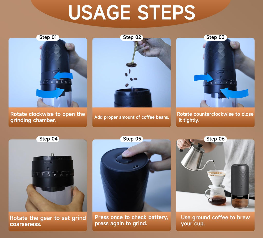 Cordless Burr Coffee Grinder A3860