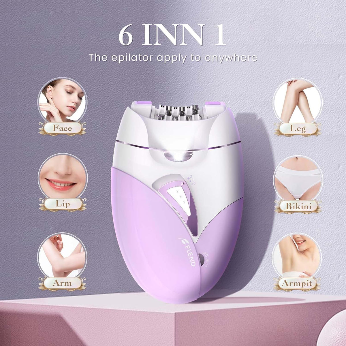 2-Speed Adjustable Epilator with 36 Tweezers T482731