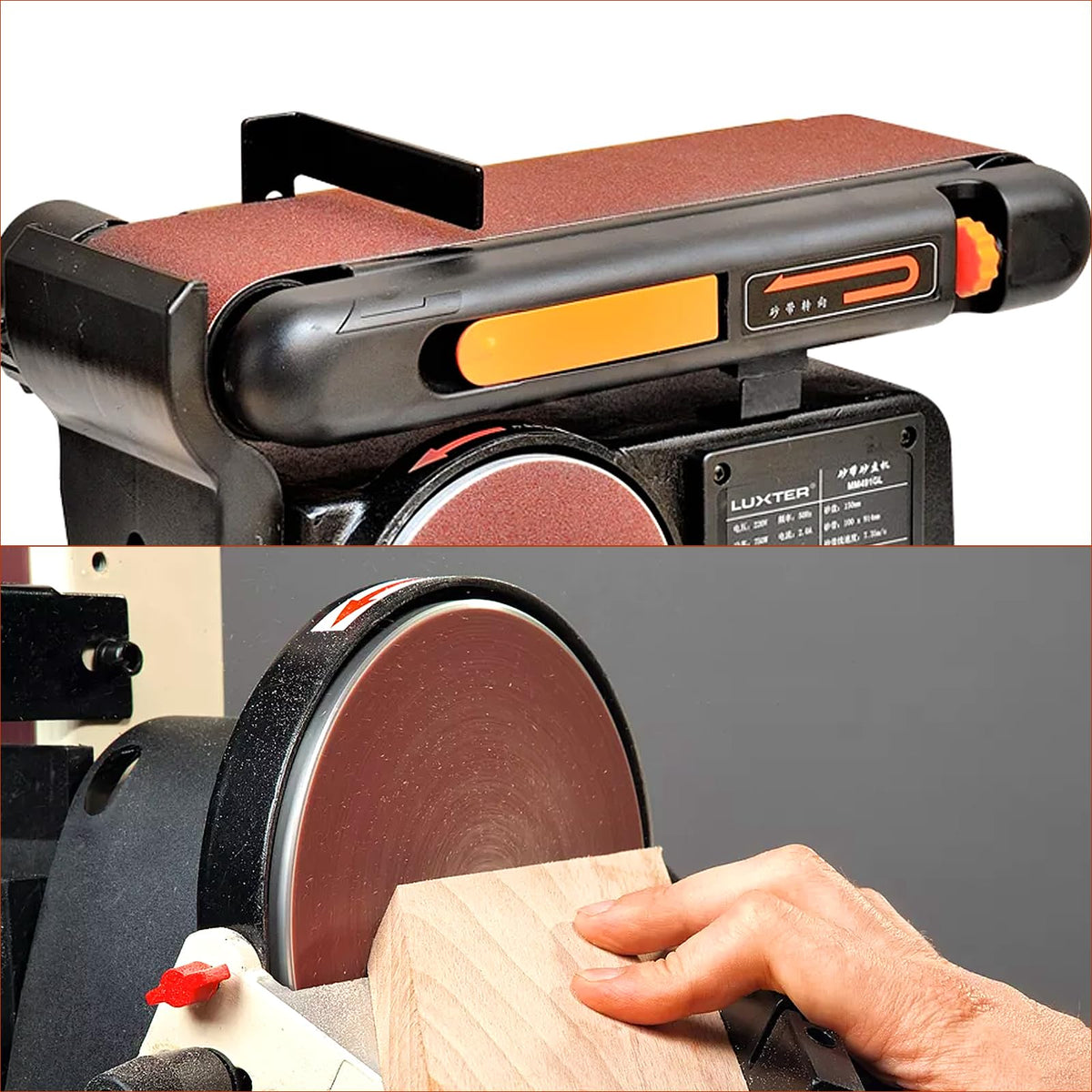 4x36 Inch Aluminum Oxide Sanding Belts and 6 Inch No-hole Sanding Discs Z41075