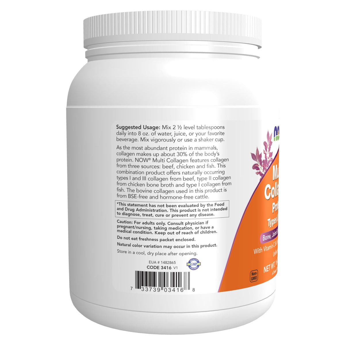 Multi Collagen Protein Powder 16 oz S51434