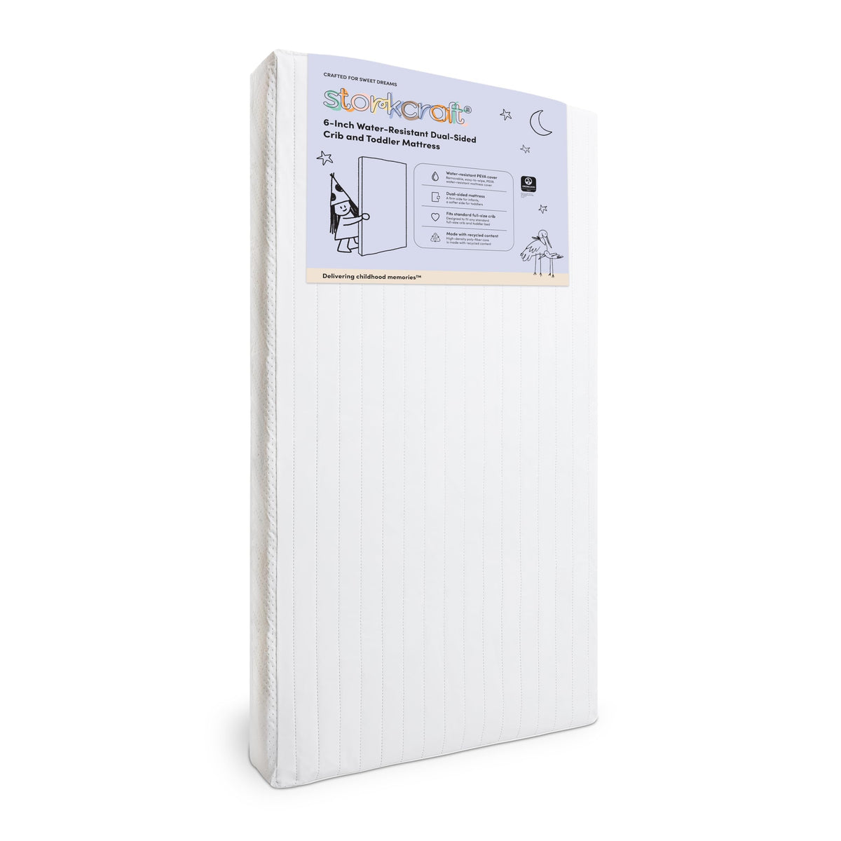 6-Inch Water-Resistant Baby Crib & Toddler Mattress R2480