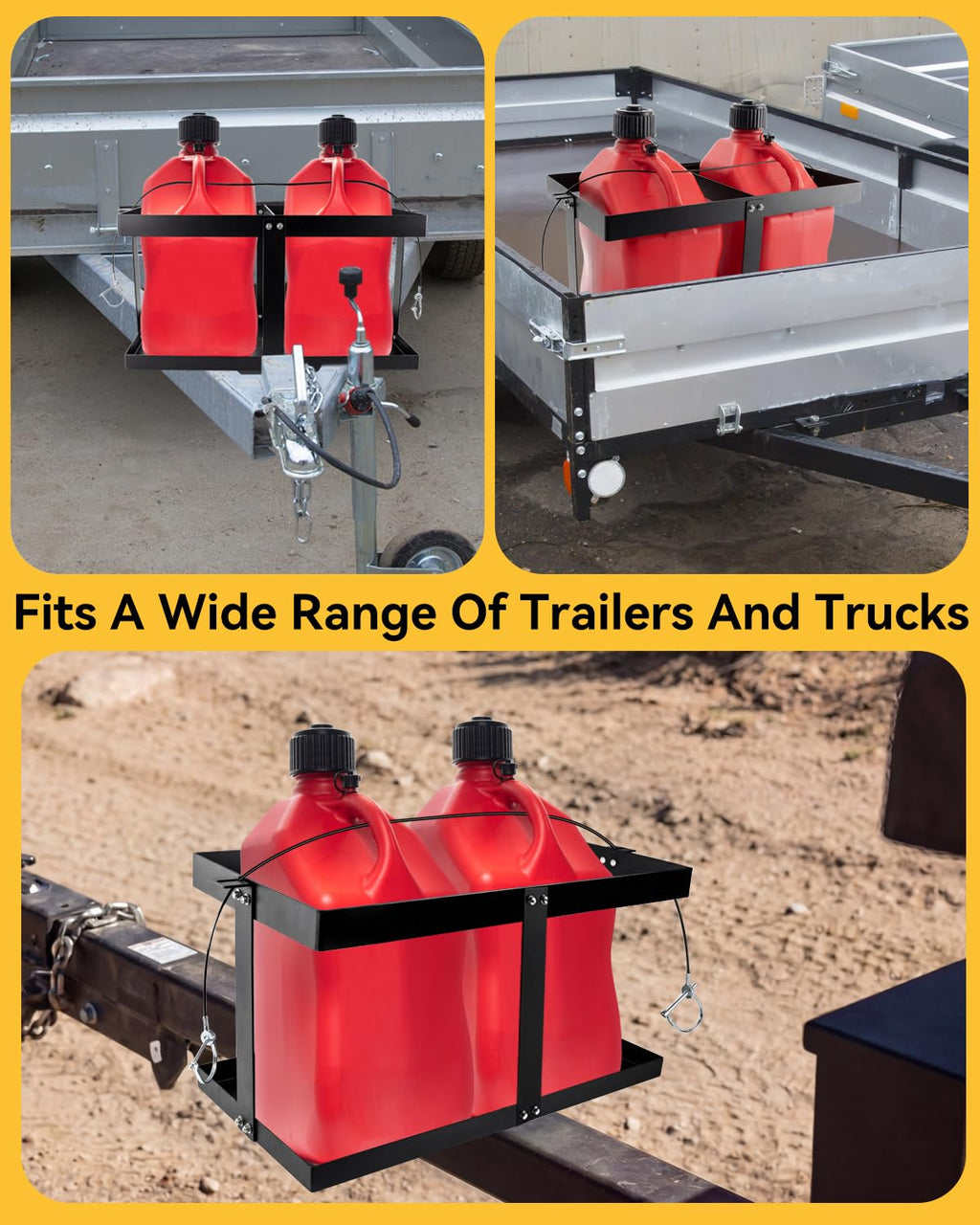 5 Gallon Gas Can Holder for Two 5 Gallon Gas Cans E2519
