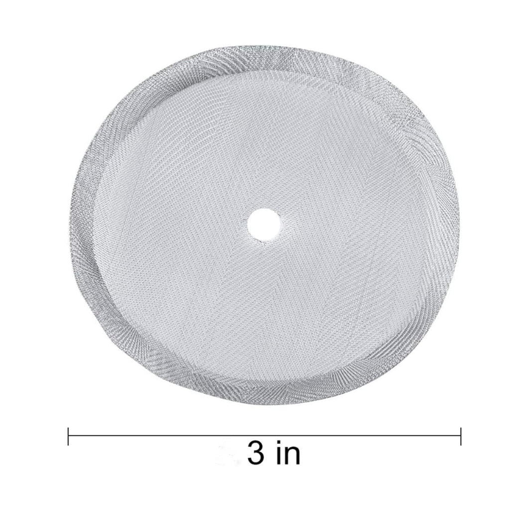 5 Pieces 3 Inch Stainless Steel Reusable French Press Filters T8419