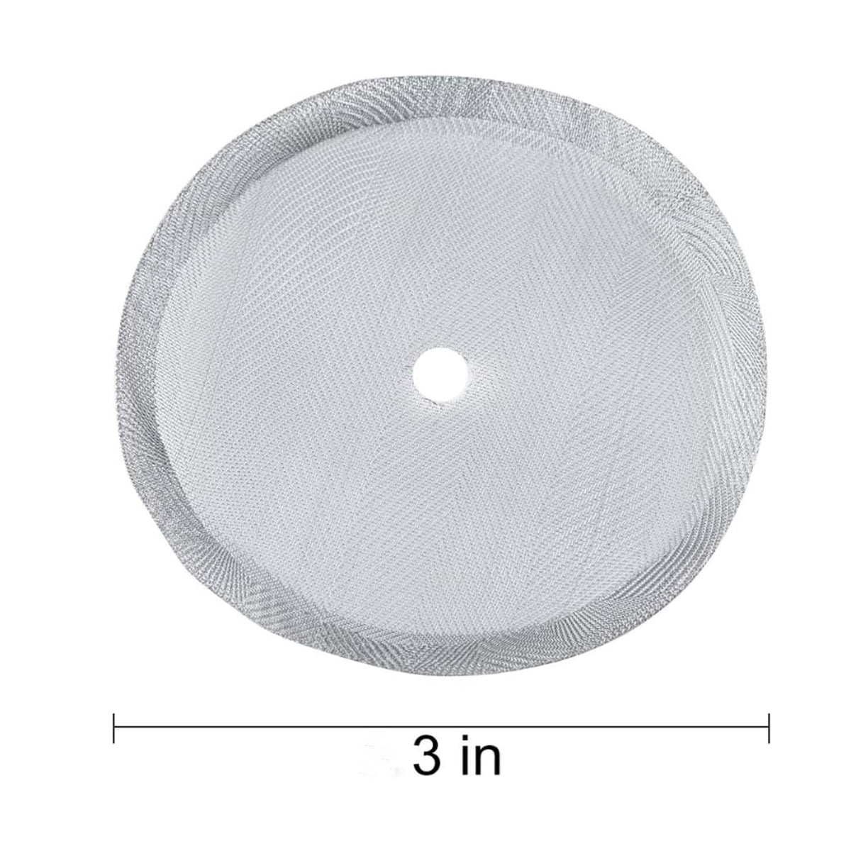 5 Pieces 3 Inch Stainless Steel Reusable French Press Filters T8419