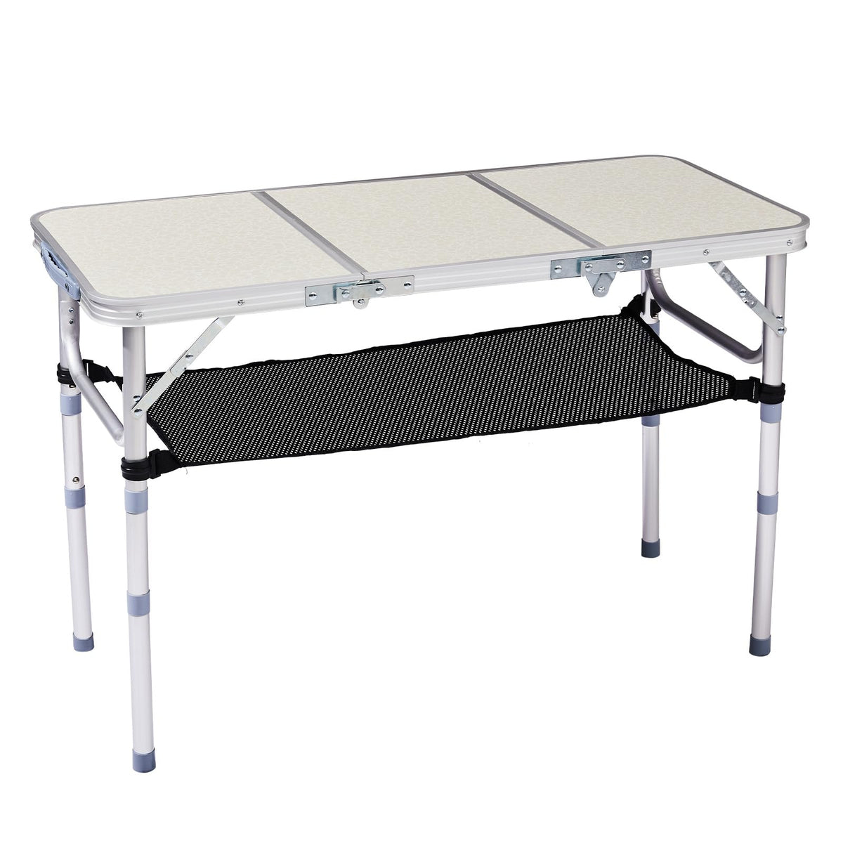 3ft Adjustable Height Aluminum Folding Camping Table Y82678