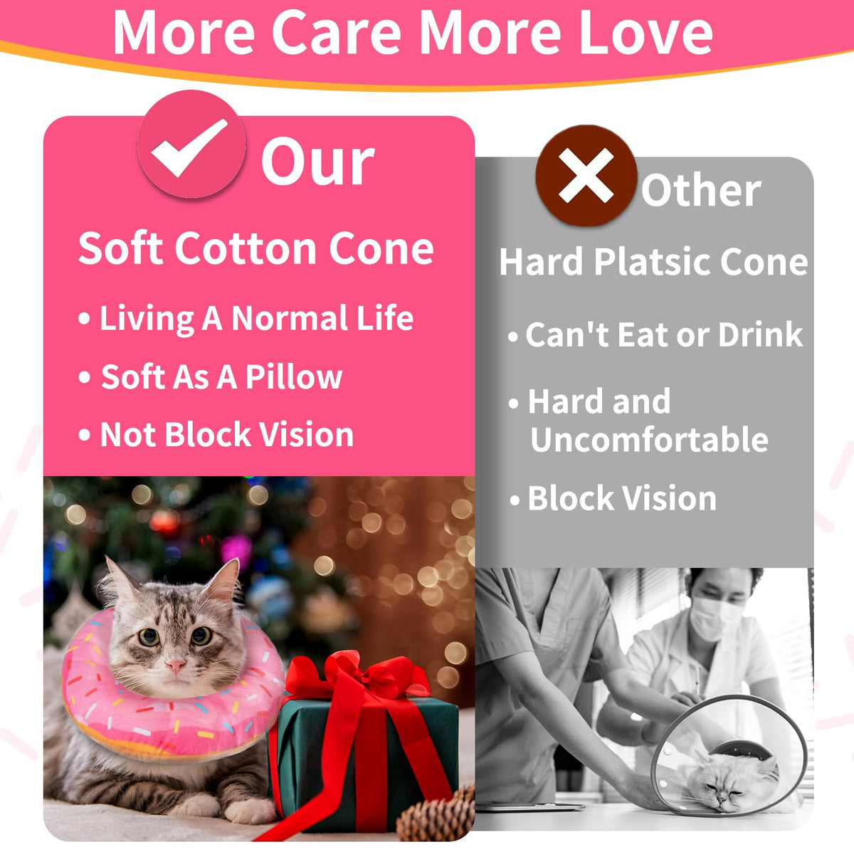Soft Adjustable Cat Recovery Cone Collar O766