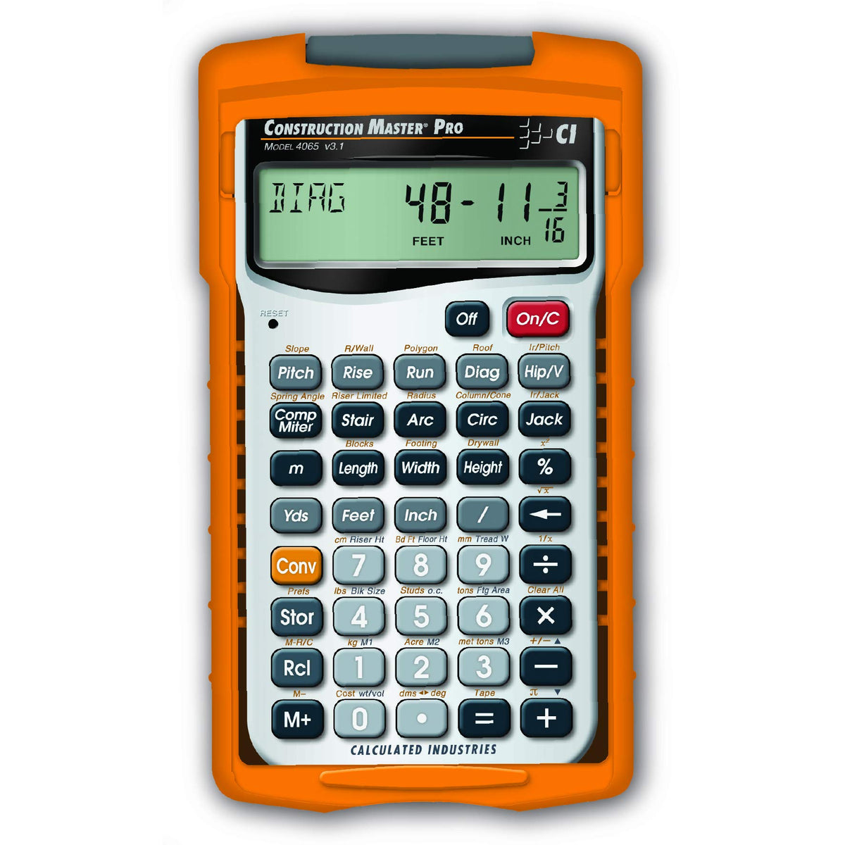 Construction Calculator + Architect Triangular Scale A720