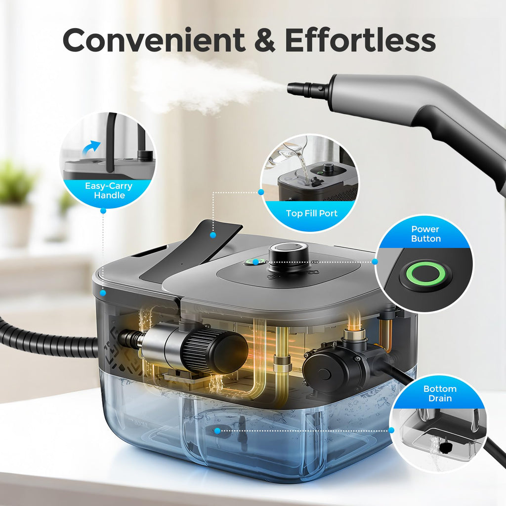 Portable 1800W Handheld Steam Cleaner H806004