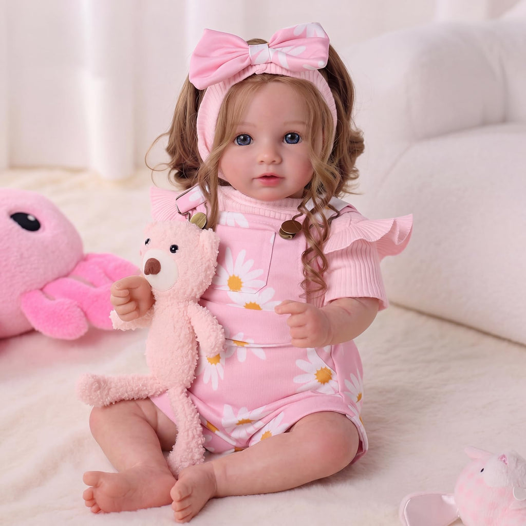 20inch Realistic Reborn Baby Dolls with Poseable Limbs Rooted Hair Y486726