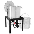 60 Qt. Seafood Boil Pot with Basket and Burner T529508