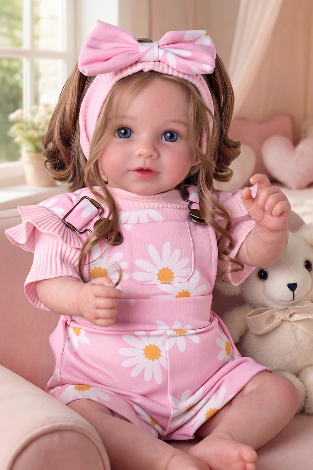 20inch Realistic Reborn Baby Dolls with Poseable Limbs Rooted Hair Y486726