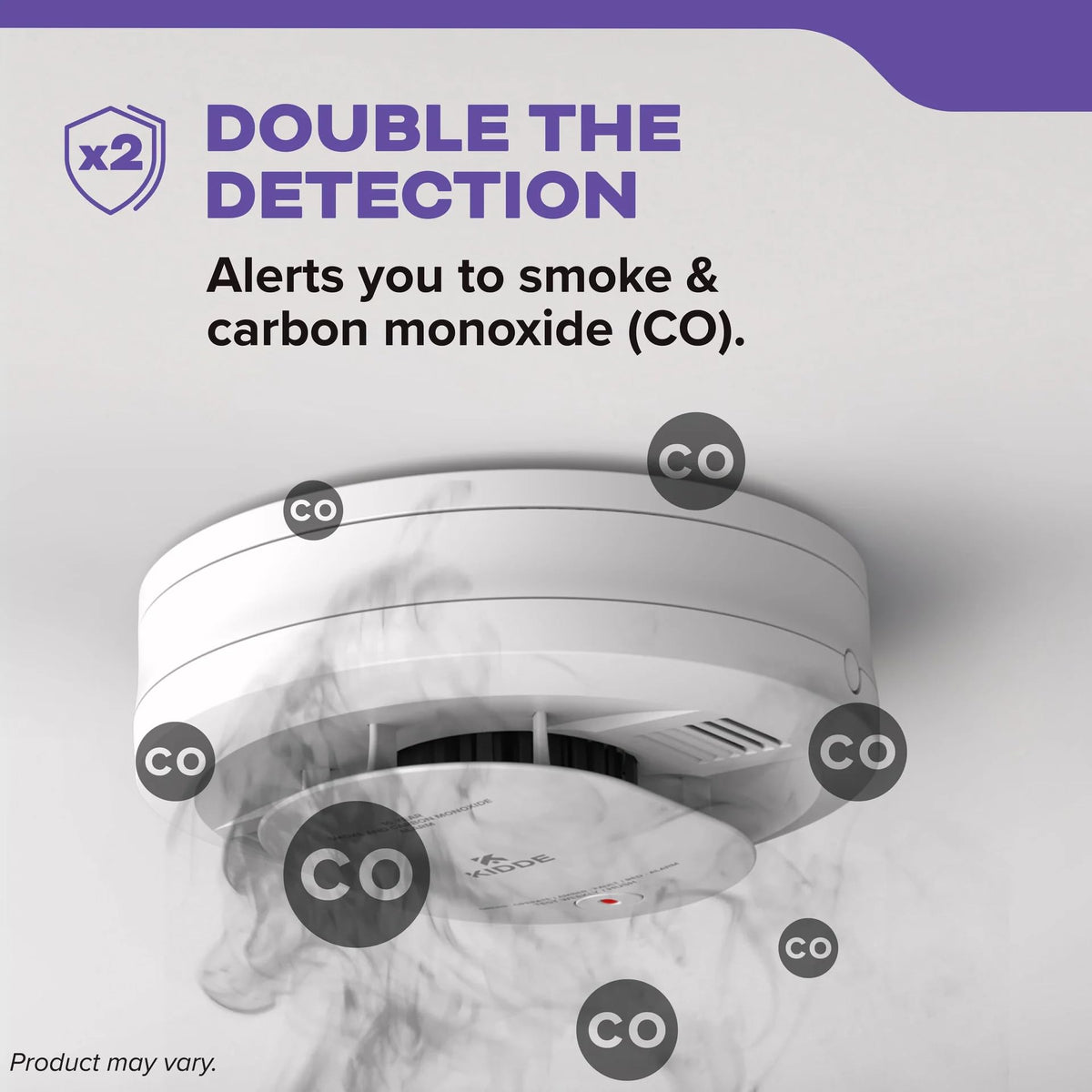 Smoke & Carbon Monoxide Alarm, Battery Powered Combo Detector I459