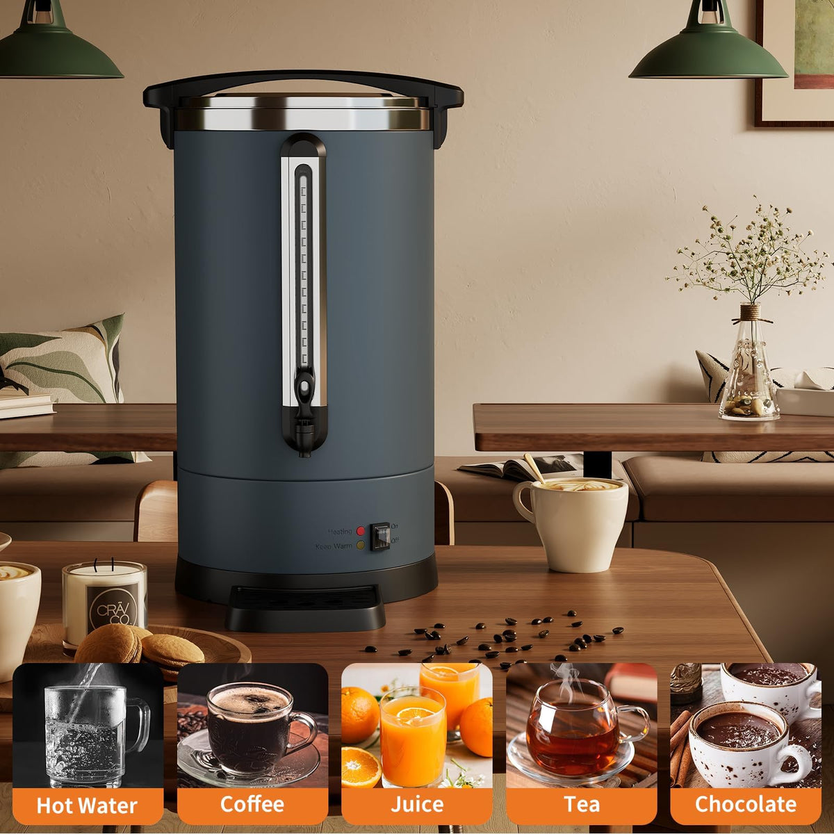 100-Cup Stainless Steel Coffee Urn W8124
