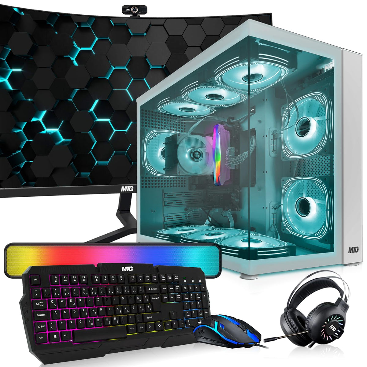 Gaming Tower PC, i5 8th Gen, 16GB RAM, 1TB Nvme C1689