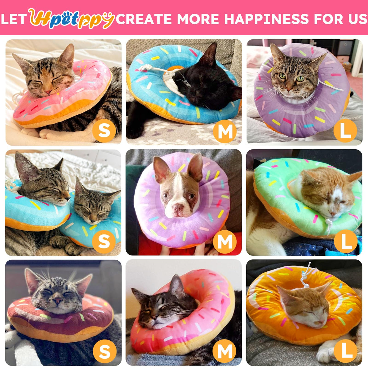 Soft Adjustable Cat Recovery Cone Collar O766