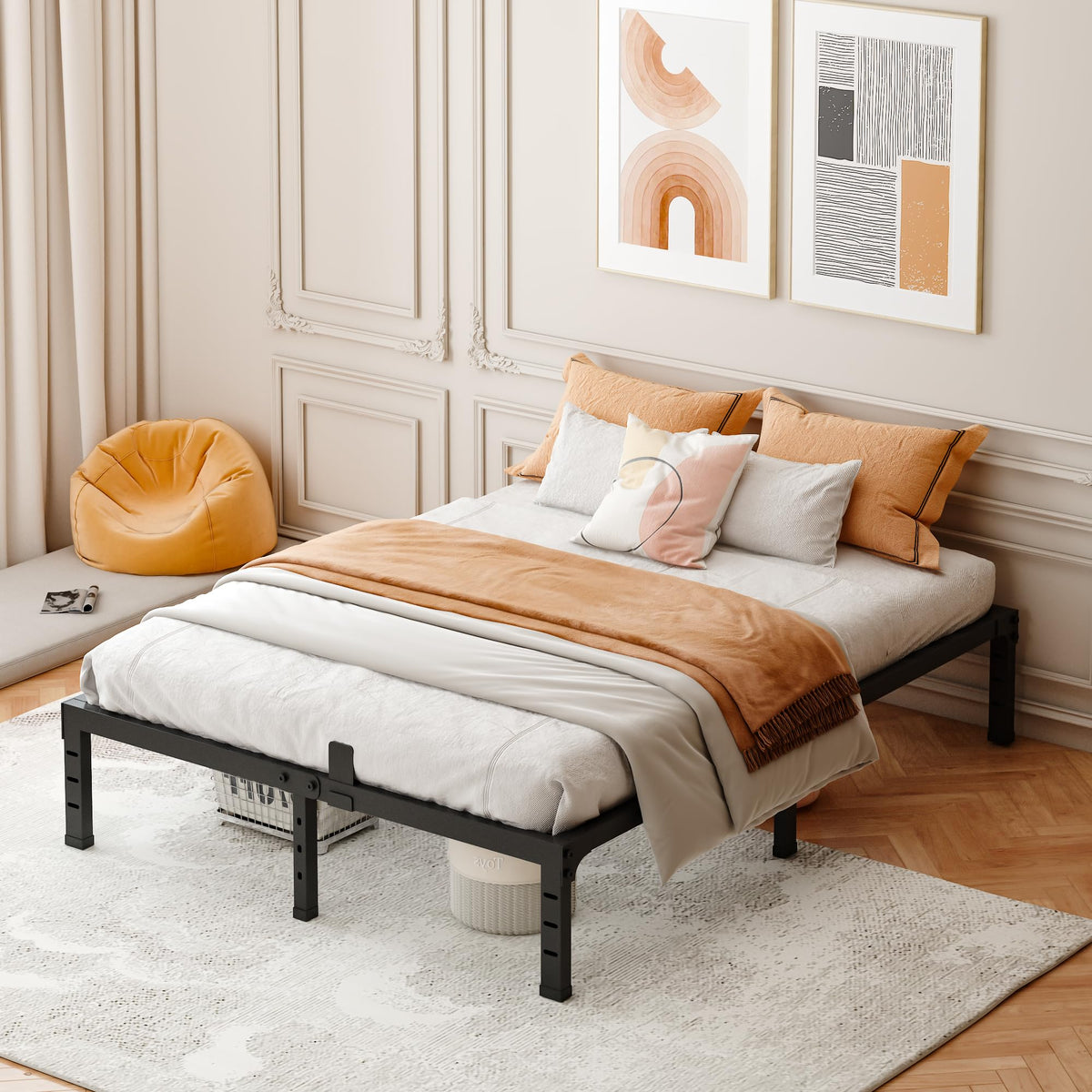 14 Inch Heavy Duty Metal Platform Bed Frame Full I9266