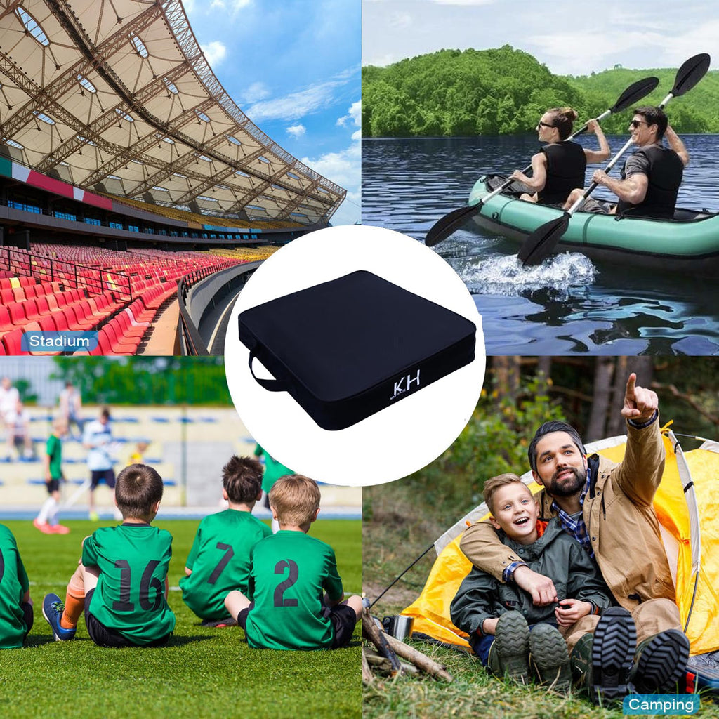 Black Thick Stadium Seat Cushion I244