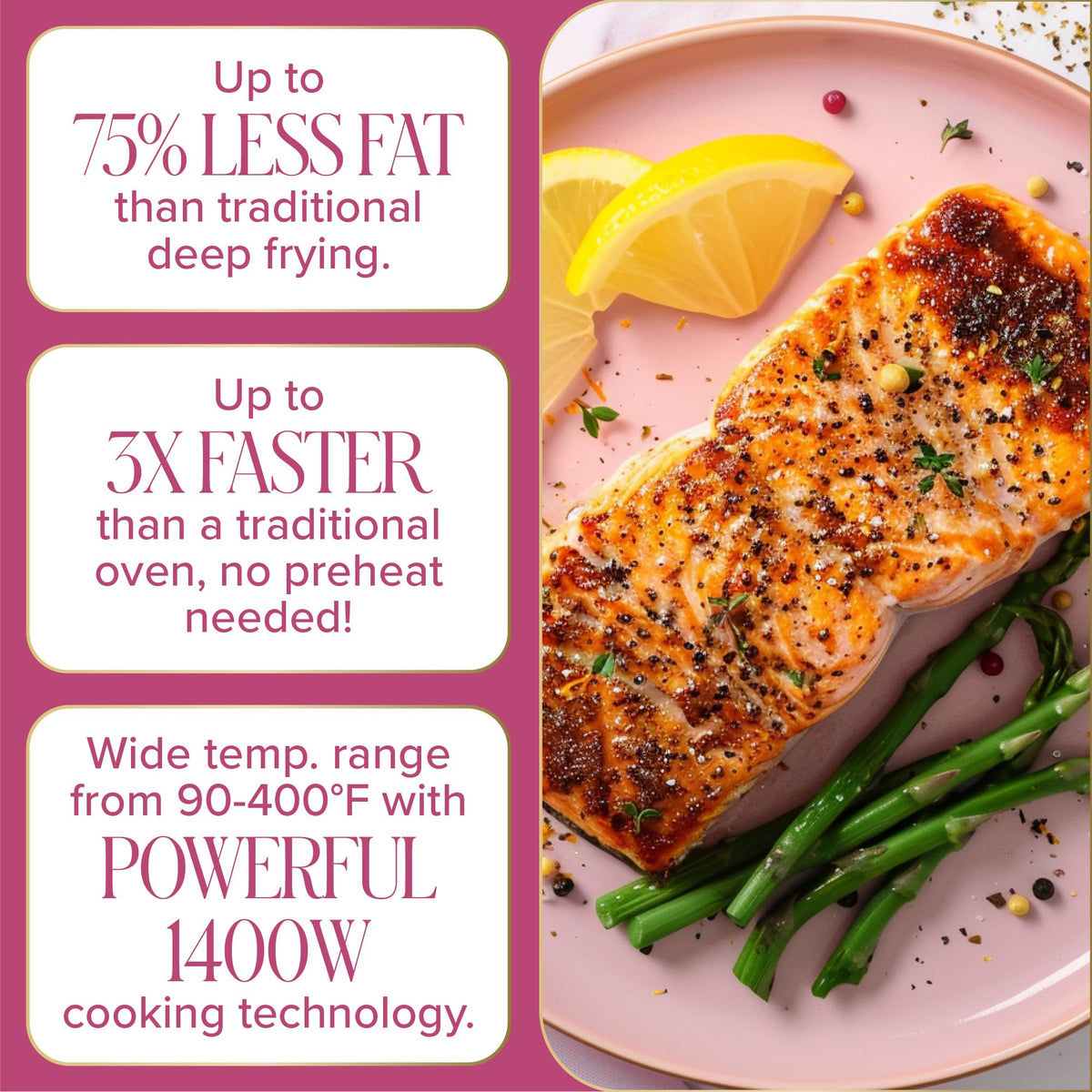 6-Quart Nonstick Air Fryer E8526