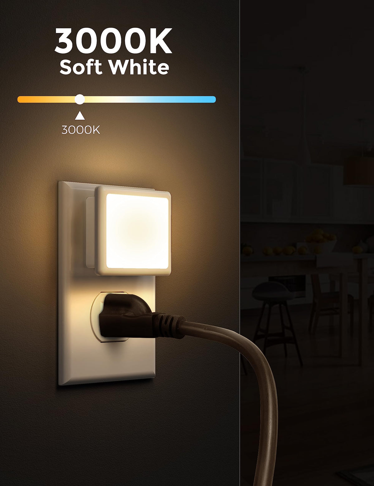 0.3W Plug in Night Lights 2-Pack Y657