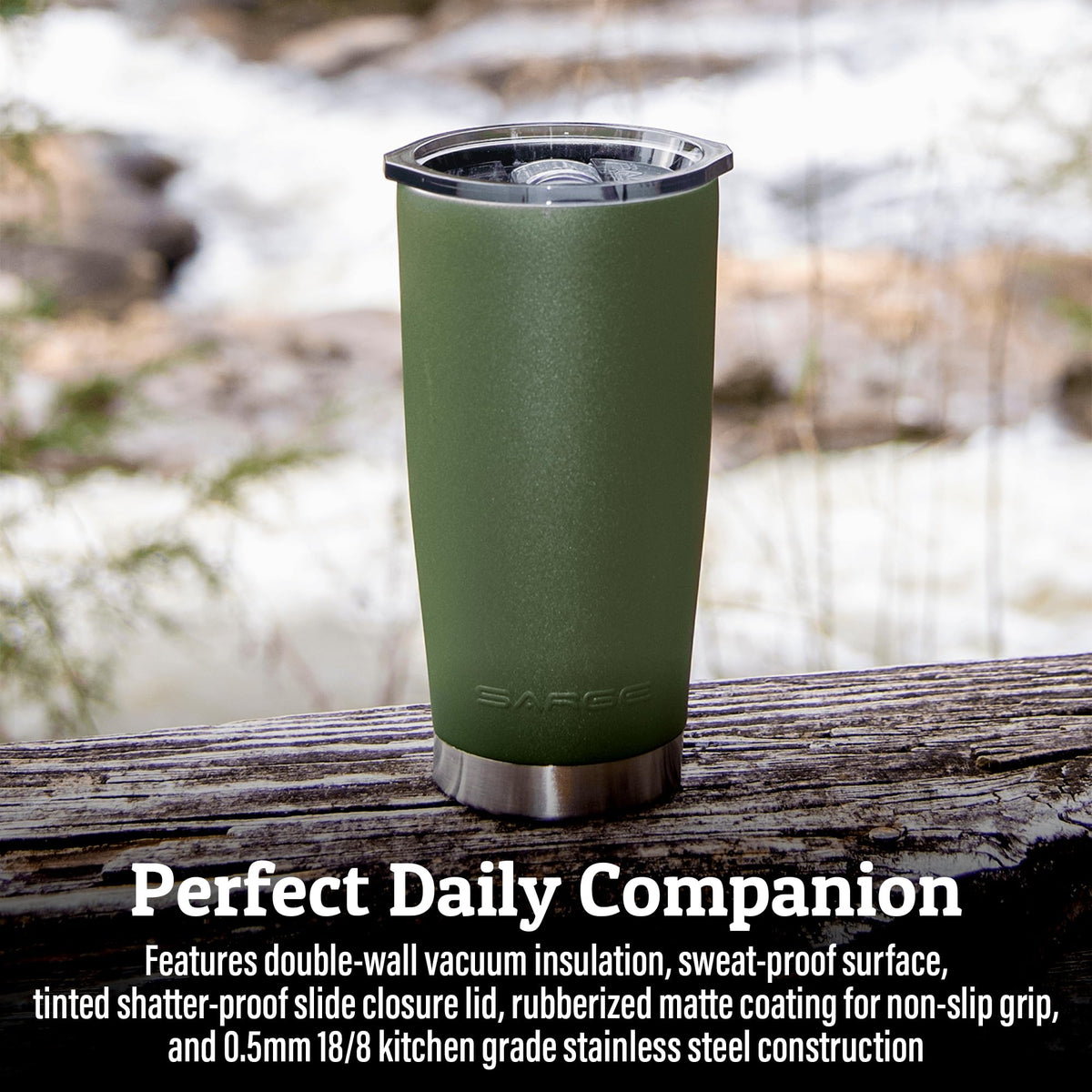 20oz Insulated Stainless Steel Travel Tumbler with Lid I71389
