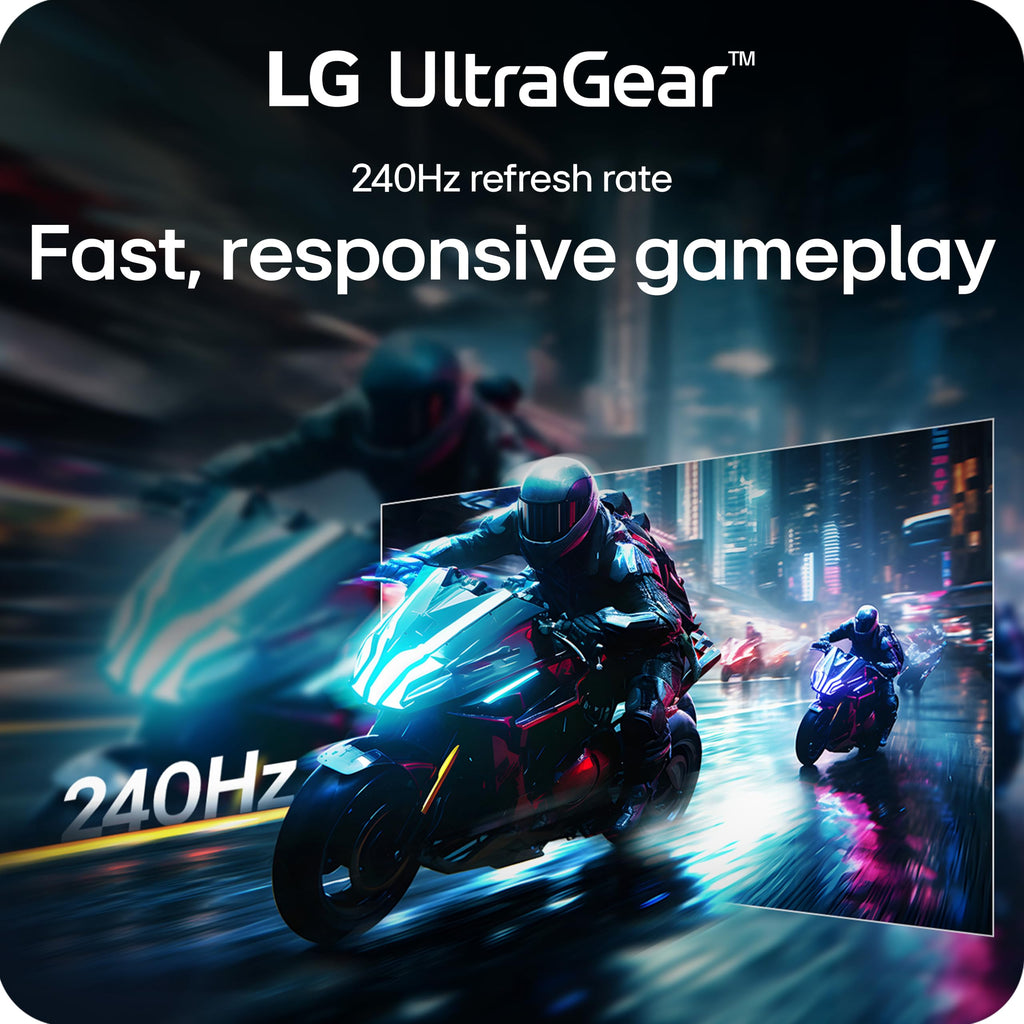 34-Inch Curved Gaming Monitor, 240Hz, 1ms, WQHD, Black R970