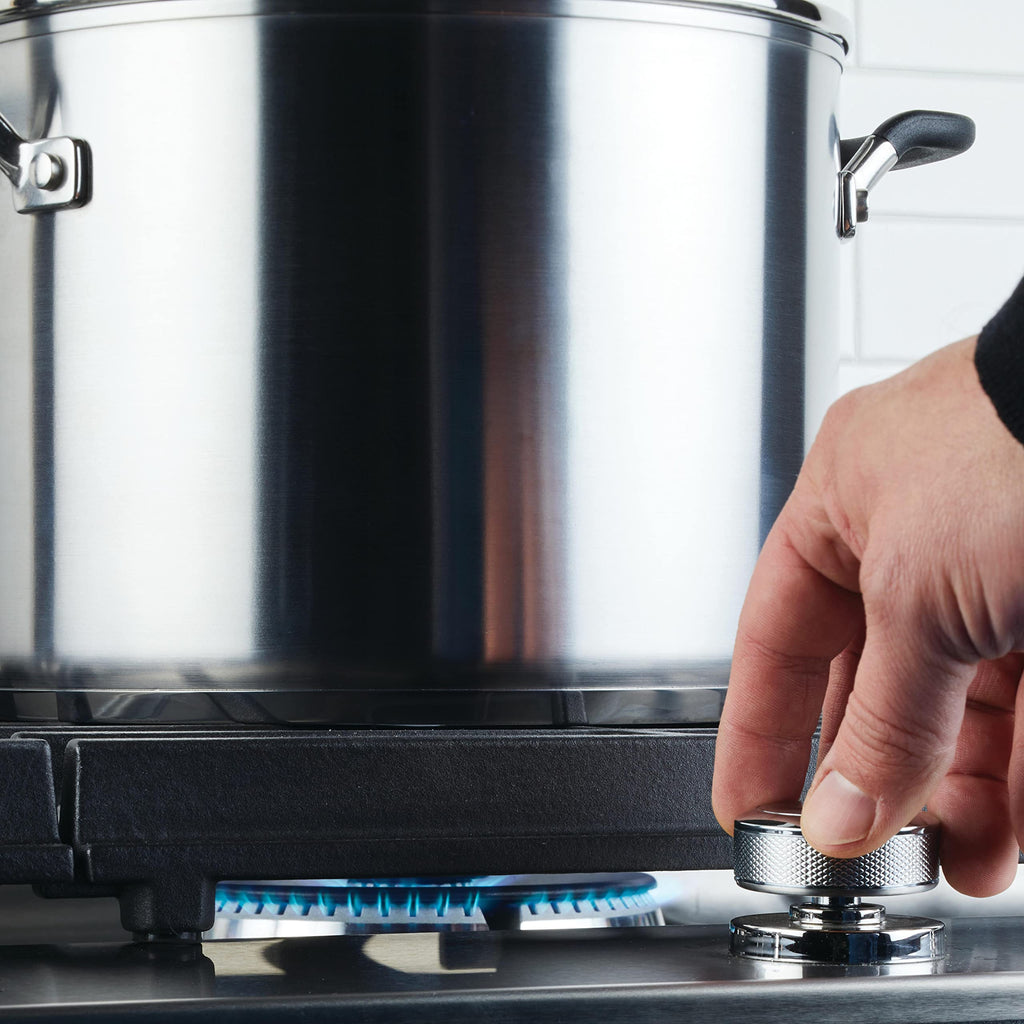 8-Quart Stainless Steel Stock Pot with Lid Y5027