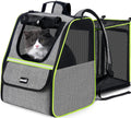 Expandable Cat Backpack Carrier with Ventilated Mesh, Grey U360670