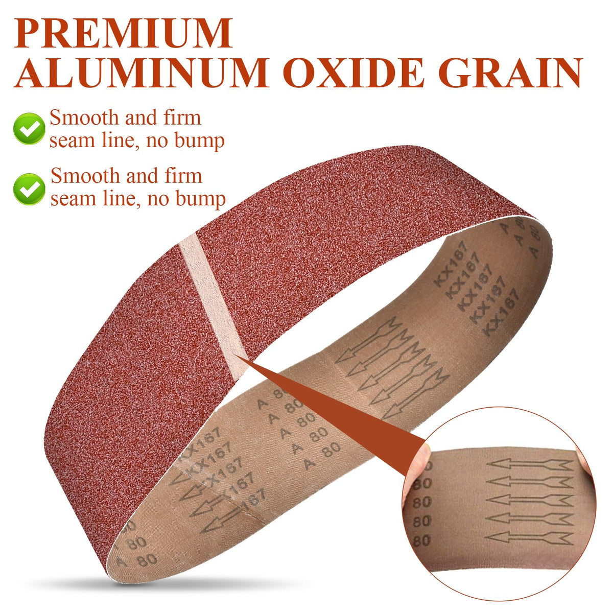 4x36 Inch Aluminum Oxide Sanding Belts and 6 Inch No-hole Sanding Discs Z41075