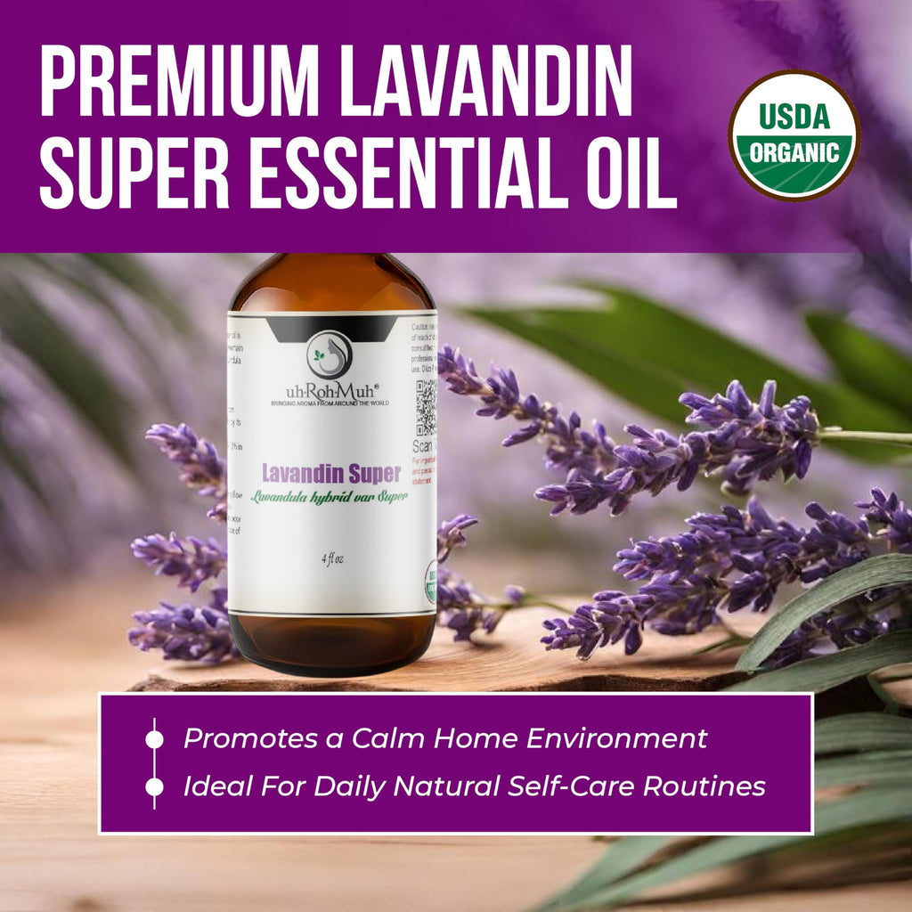 Organic Lavandin Super Essential Oil 4 Fl Oz L195729