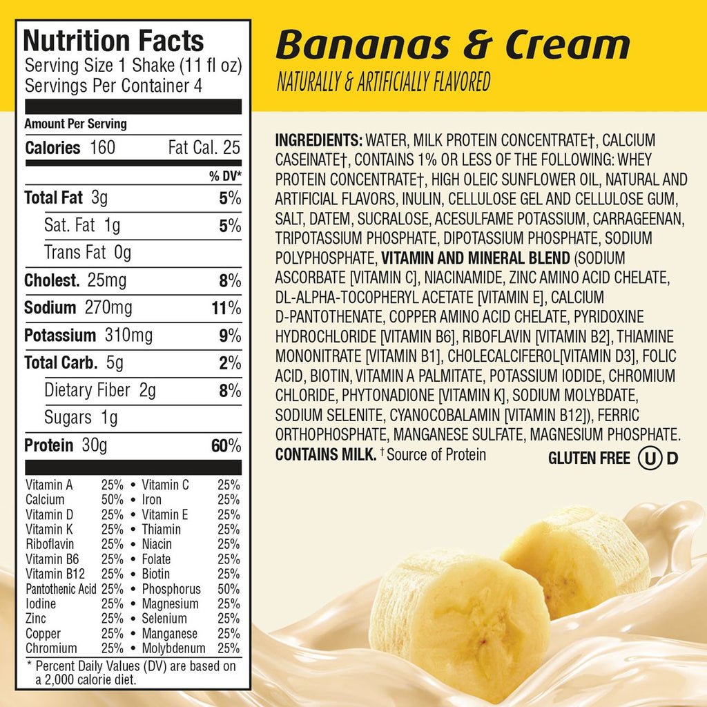 Banana 30g Protein Shake 12 Count S95078