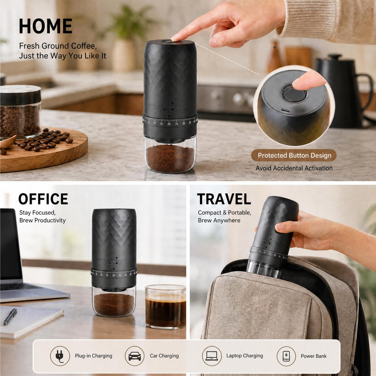 Cordless Burr Coffee Grinder A3860