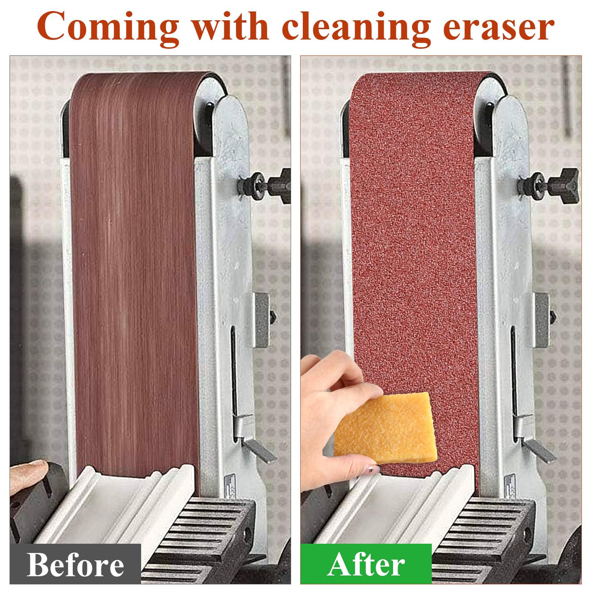 4x36 Inch Aluminum Oxide Sanding Belts and 6 Inch No-hole Sanding Discs Z41075
